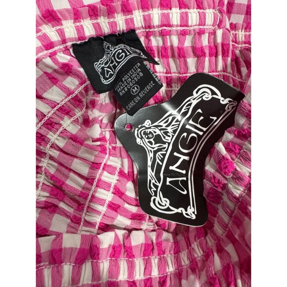 ANGIE Women Pink/White Dress MEDIUM - Picture 5 of 5